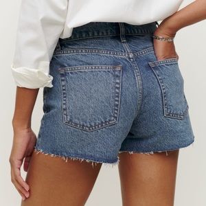 Reformation Charlie High Rise Jean Shorts Colorado 28